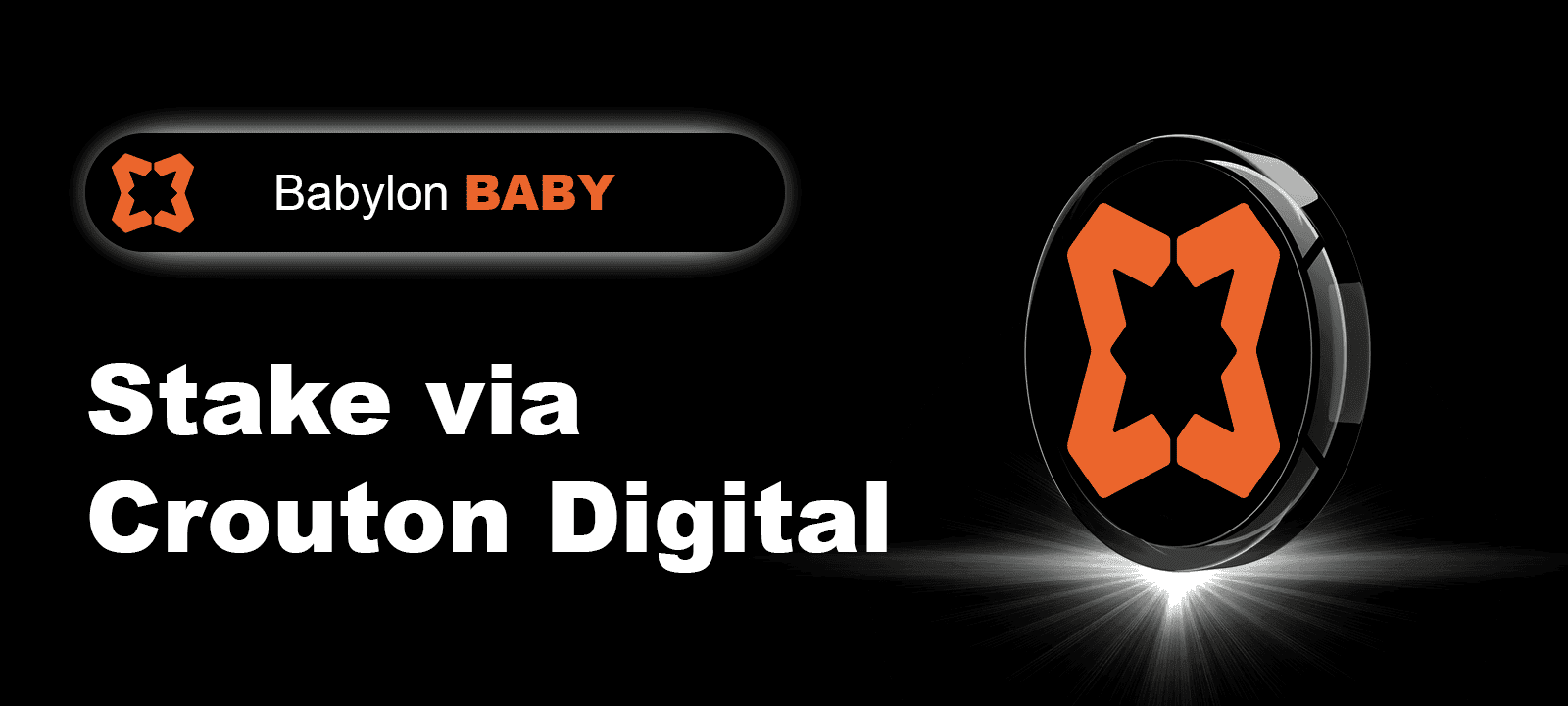 Staking BABY via Crouton Digital