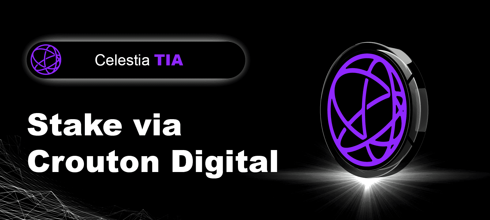 Staking TIA via Crouton Digital