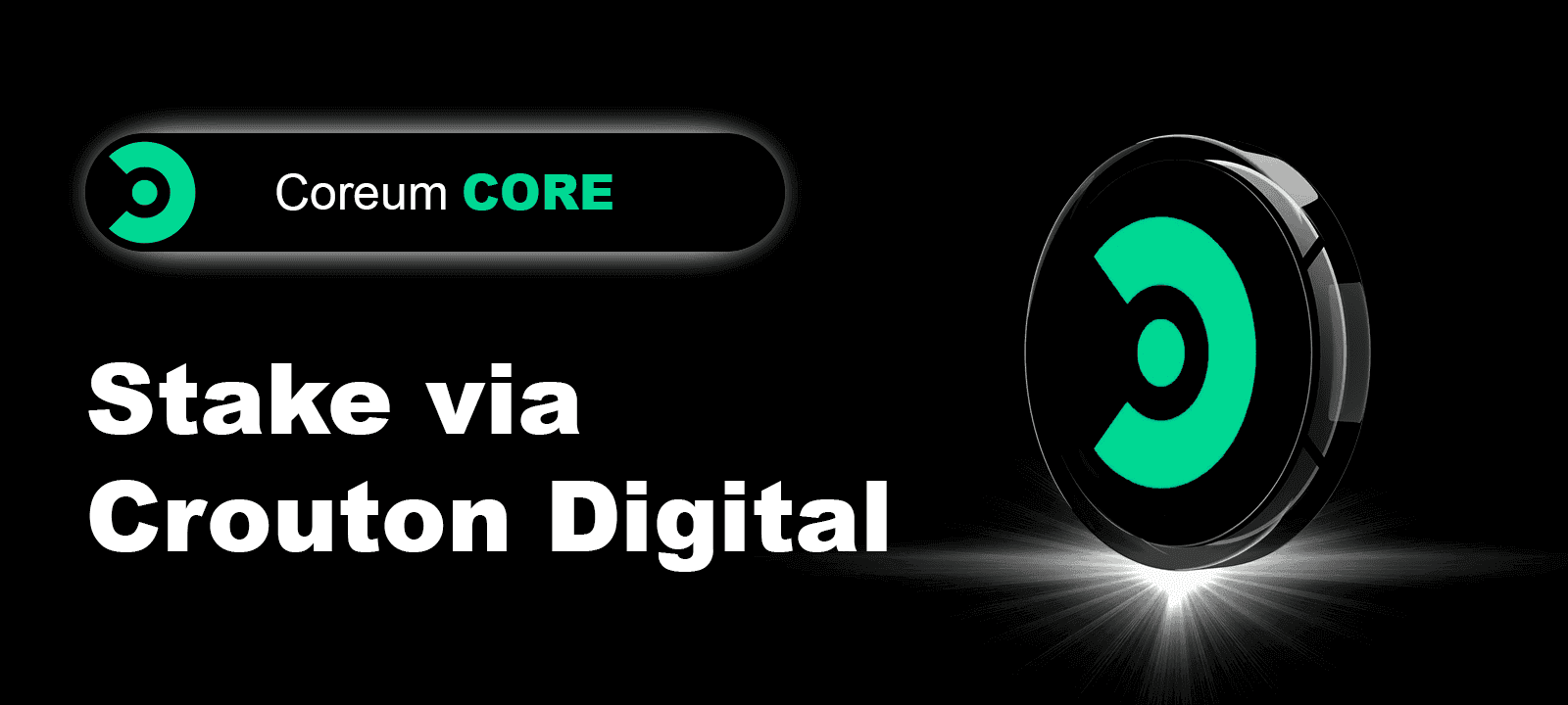 Staking CORE via Crouton Digital